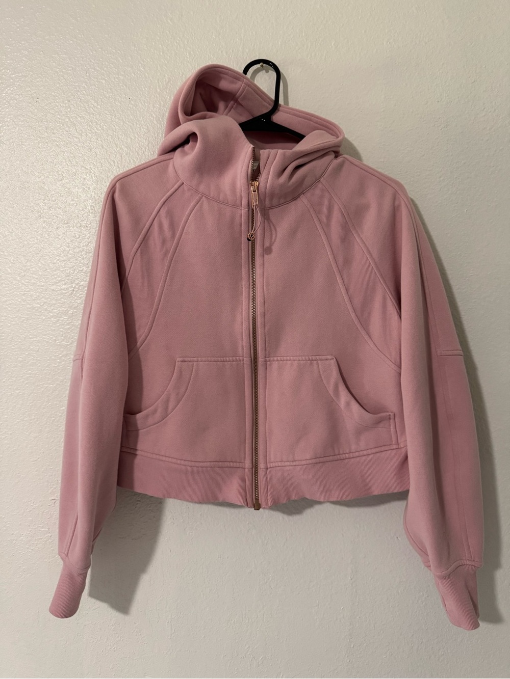 Lululemon Scuba Oversized Full-Zip Hoodie XS/S Pink Haze Rose Gold